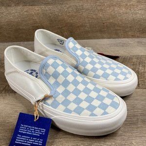 VANS Slip On SF US Open Surfing Checkerboard Marshmallow Womens 7 Mens 5.5 RARE